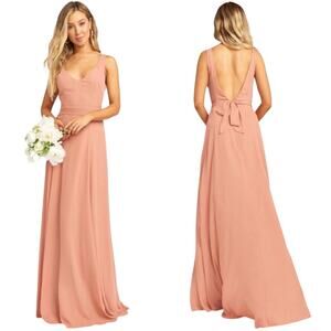 Show Me Your MuMu Peach Maxi Dress